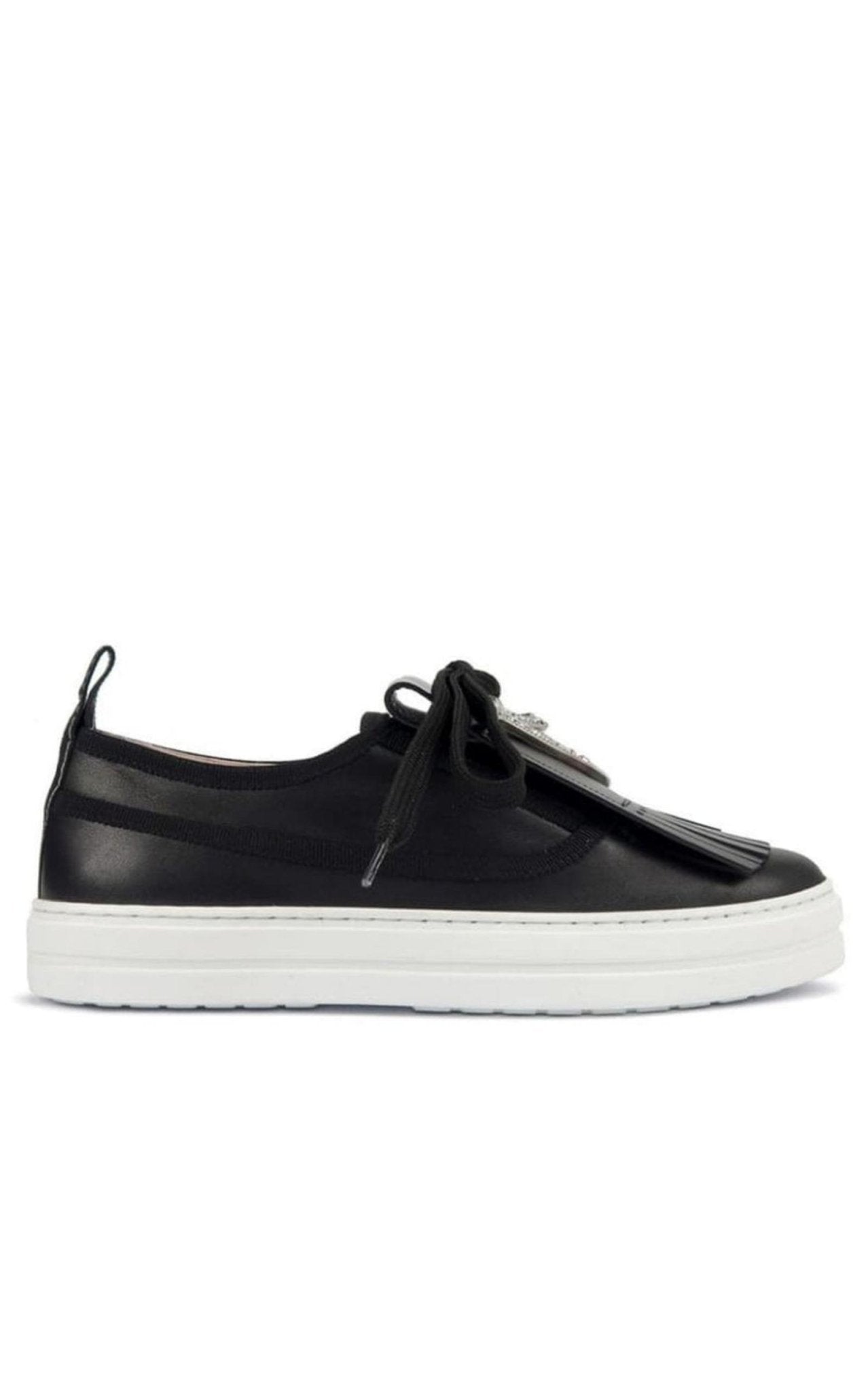 Roger Vivier Call Me Vivier Leather Sneakers - Runway Catalog