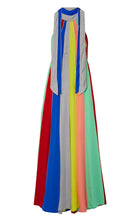 Rosie Assoulin Silk Striped Halter Neck Grown - Runway Catalog
