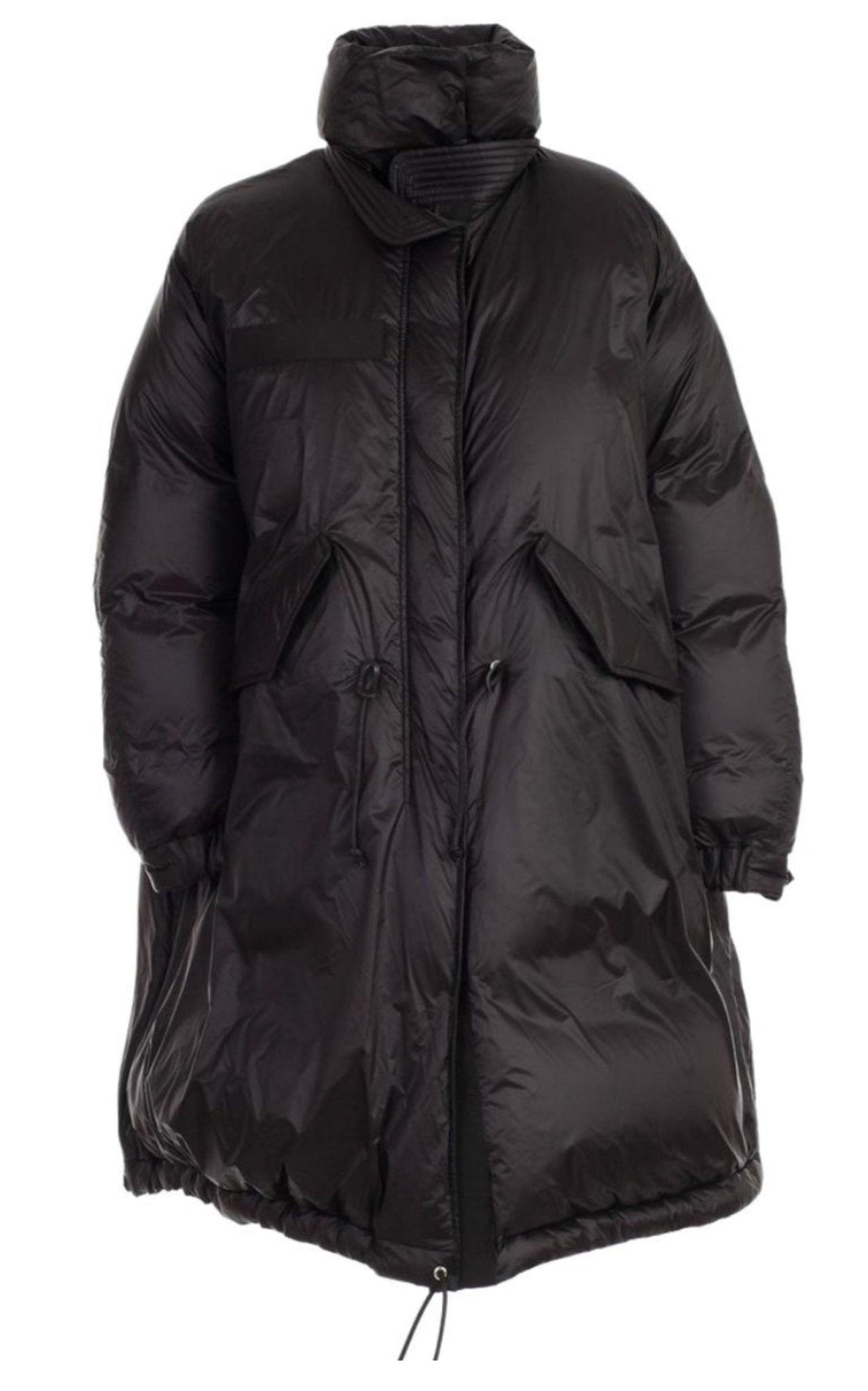 Sacai Black Down High Neck Padded Parka