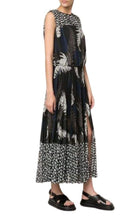 Sacai Mixed Print Pleated Maxi Dress - Runway Catalog