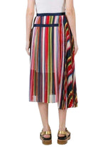Sacai Multi Coloured Striped Midi Skirt - Runway Catalog