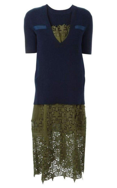 sacai 23AW WOOL KNIT DRESS サイズ1 Sacai Suiting X Knit Dress | Nordstrom