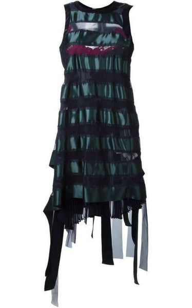 Sacai 19SS Contrast Panel Dress Size 2 黒 Sacai Transparent Stripe Panel Dress – Runway Catalog