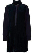 Sacai Wool Velvet Panelled Dress - Runway Catalog