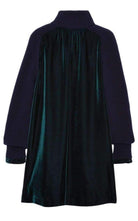 Sacai Wool Velvet Panelled Dress - Runway Catalog
