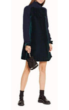 Sacai Wool Velvet Panelled Dress - Runway Catalog