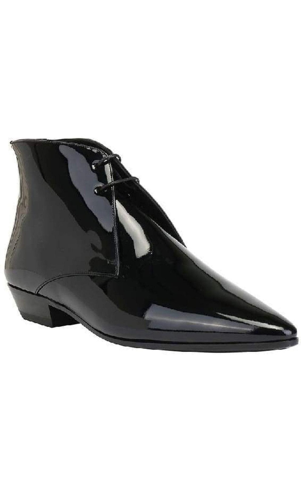 Saint Laurent Patent Leather Ankle Boots