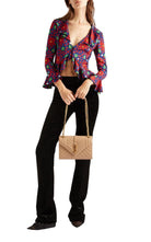 Saint Laurent Ruffled Floral - Print Crepe Blouse - Runway Catalog