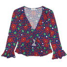 Saint Laurent Ruffled Floral - Print Crepe Blouse - Runway Catalog