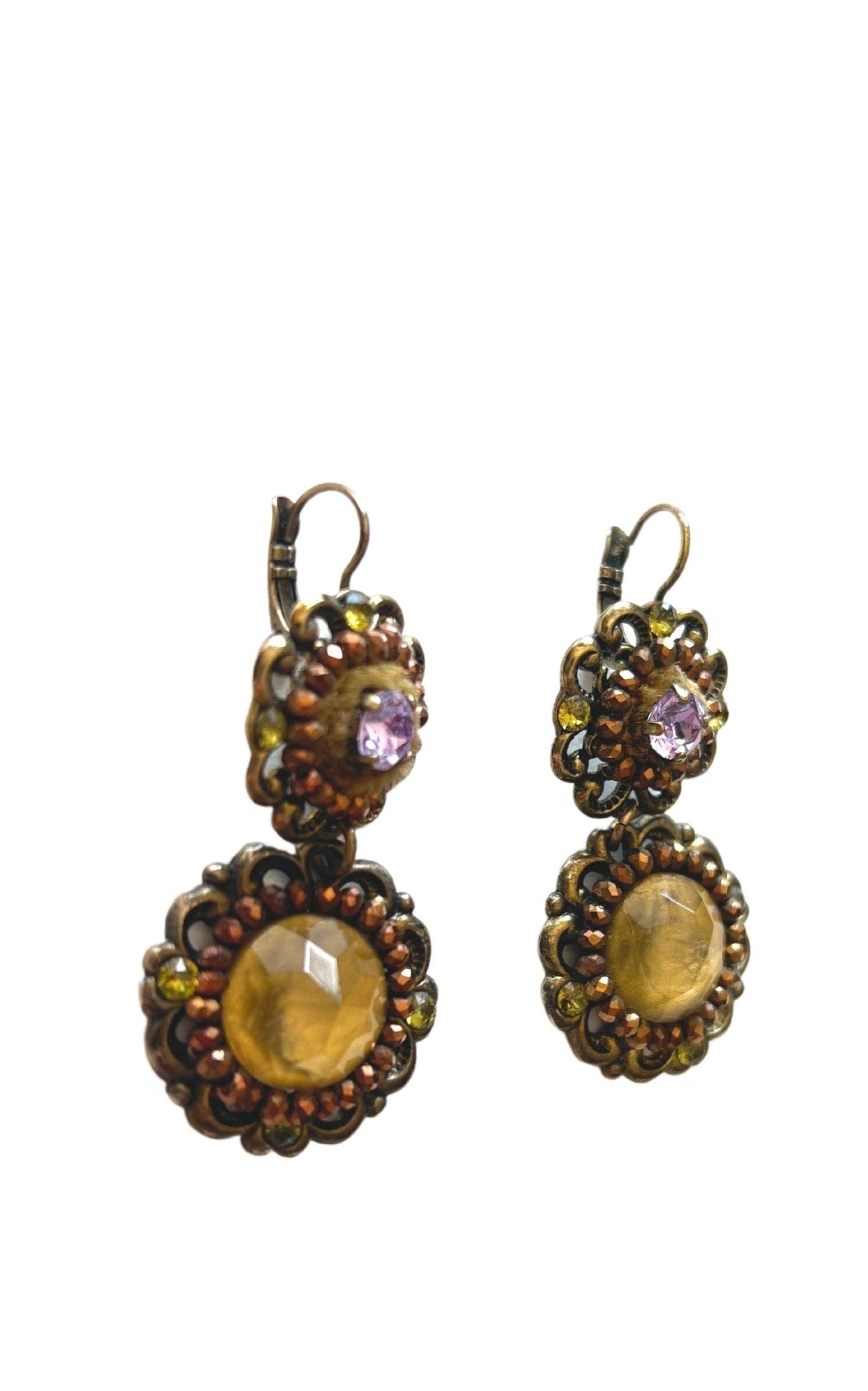 Satellite Paris Crystal Embellished Earrings - Runway Catalog