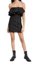 Self - Portrait Black Dot Mesh Frill Mini Dress - Runway Catalog