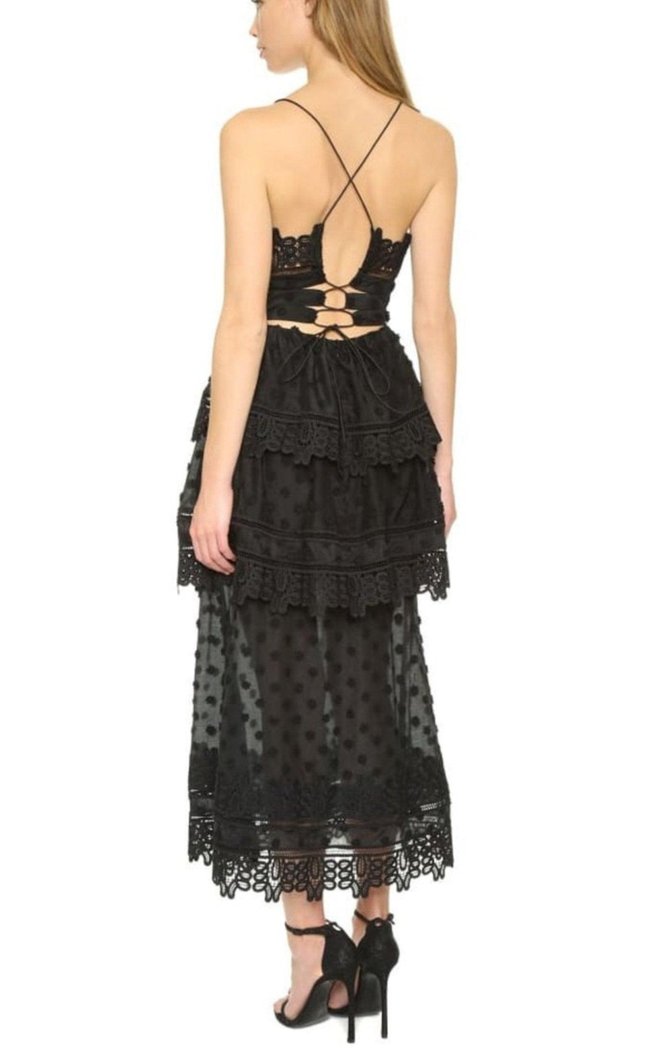 Self-Portrait Ivy Coton Blend Lace Dress - Runway Catalog