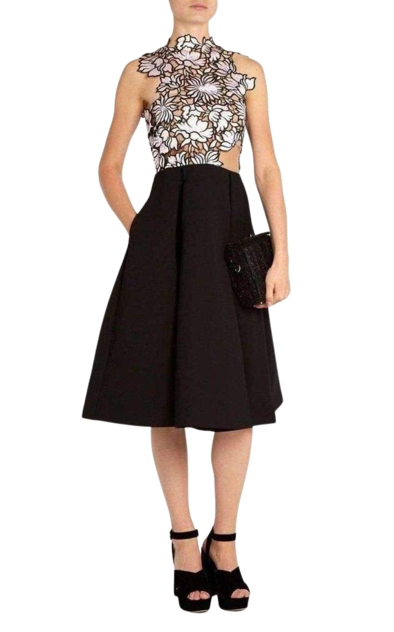 Self - Portrait Lilac Guipure Dress - Runway Catalog