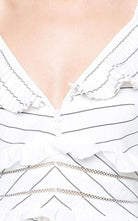 Self - Portrait Monochrome Stripe Dress - Runway Catalog