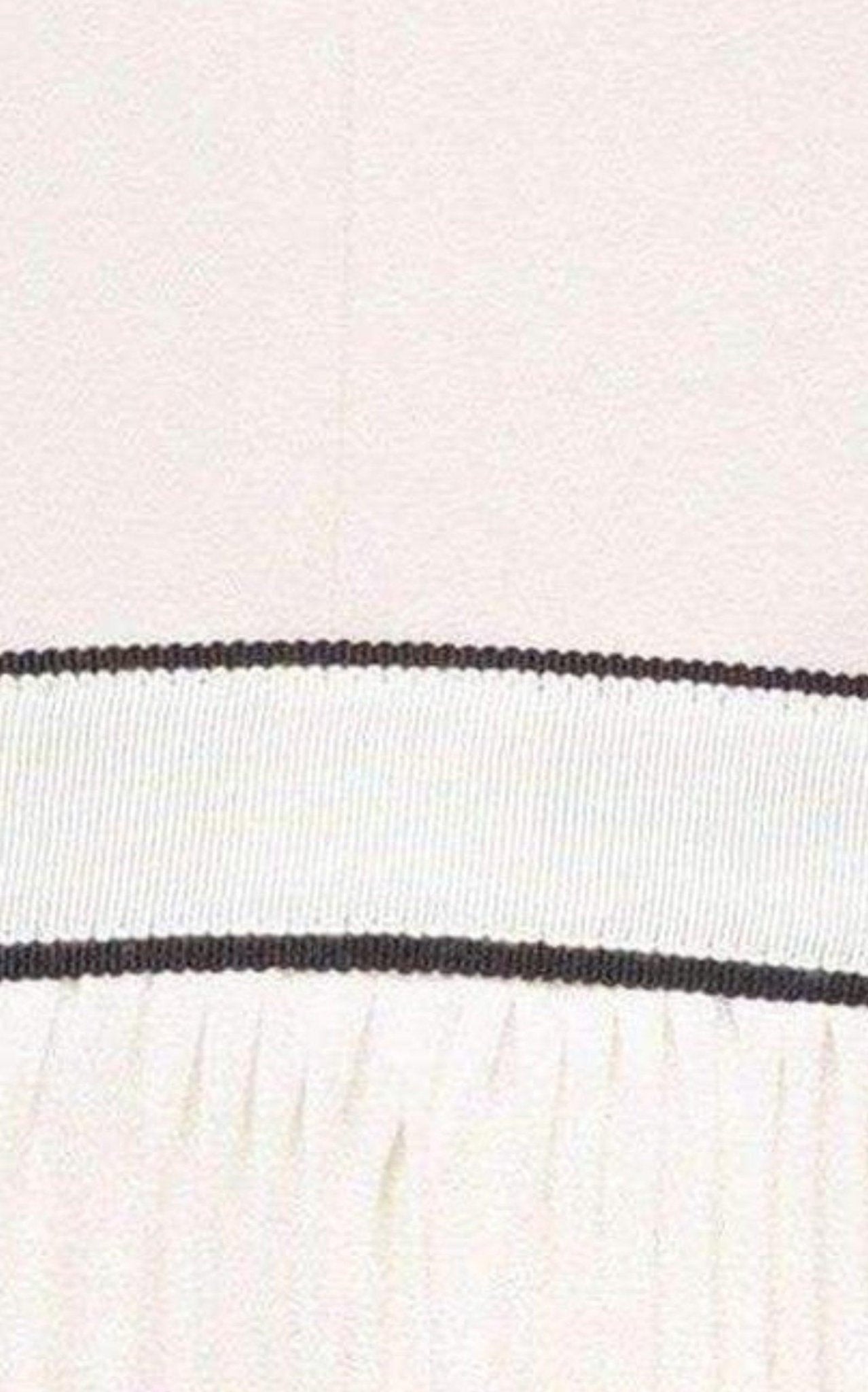 Self - Portrait V - Neck Dress with Fluted Pleats - Runway Catalog