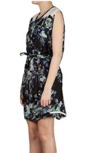 Sharon Wauchob Floral Printed Fringe Silk Dress - Runway Catalog