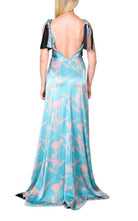 Sophie Theallet Azur Blue Coral Silk Gown - Runway Catalog