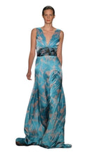 Sophie Theallet Azur Blue Coral Silk Gown - Runway Catalog