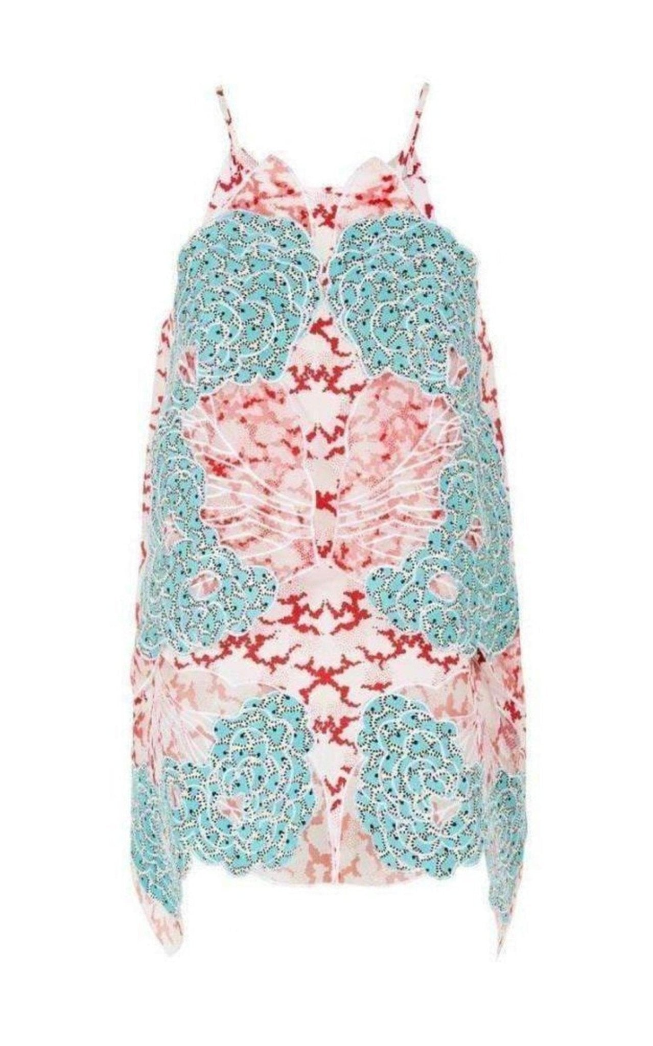Stella McCartney Applique Silk Collen Sleeveless Blouse