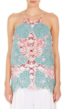 Stella McCartney Applikation Seidenbluse ohne Ärmel – Laufsteg-Katalog