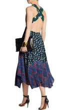 Stella McCartney Caroline asymmetric printed silk and crepe dress - Runway Catalog