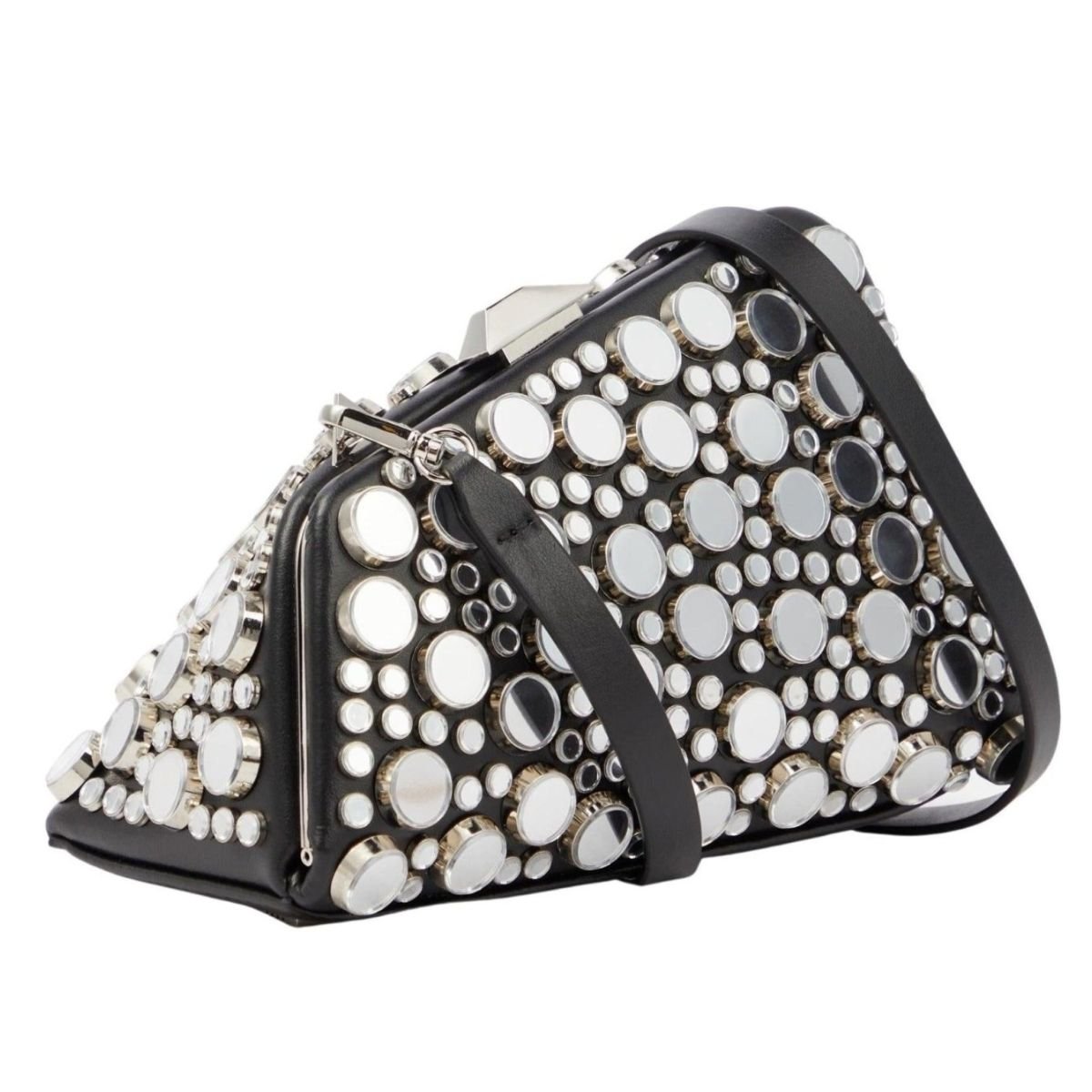 Attico Black Midnight Workmanship Mirror Clutch