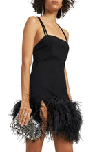 The Attico Black Midnight Workmanship Mirror Clutch - Runway Catalog