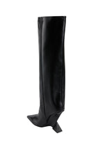 The Attico Cheope Leather Wedge Knee - High Boots - Runway Catalog