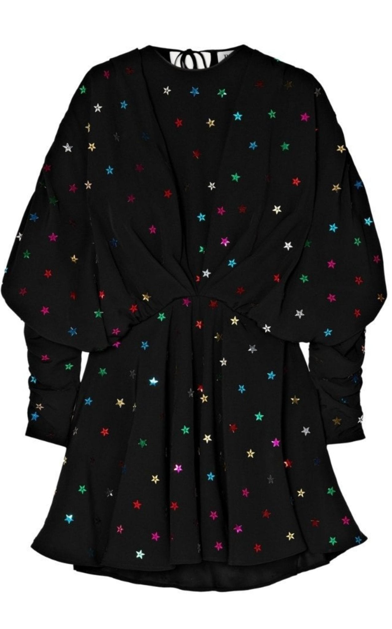 The Attico Gathered Sequin - embellished Crepe De Chine Mini Dress - Runway Catalog