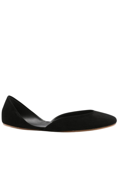 The Row Gemma Suede Ballet Flats - Runway Catalog