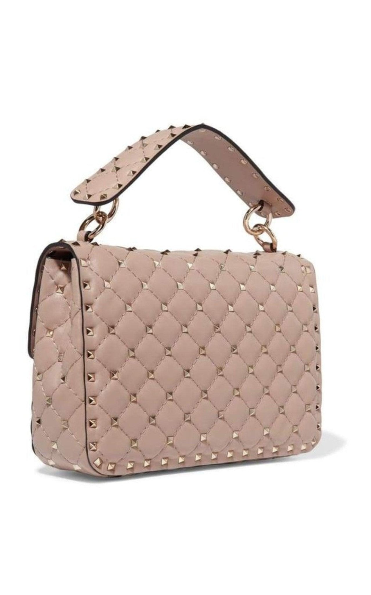 Valentino Beige Medium Rockstud Matelassé Bag - Runway Catalog
