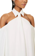 Valentino Collar-Embellished Sleeveless Silk Gown - Runway Catalog