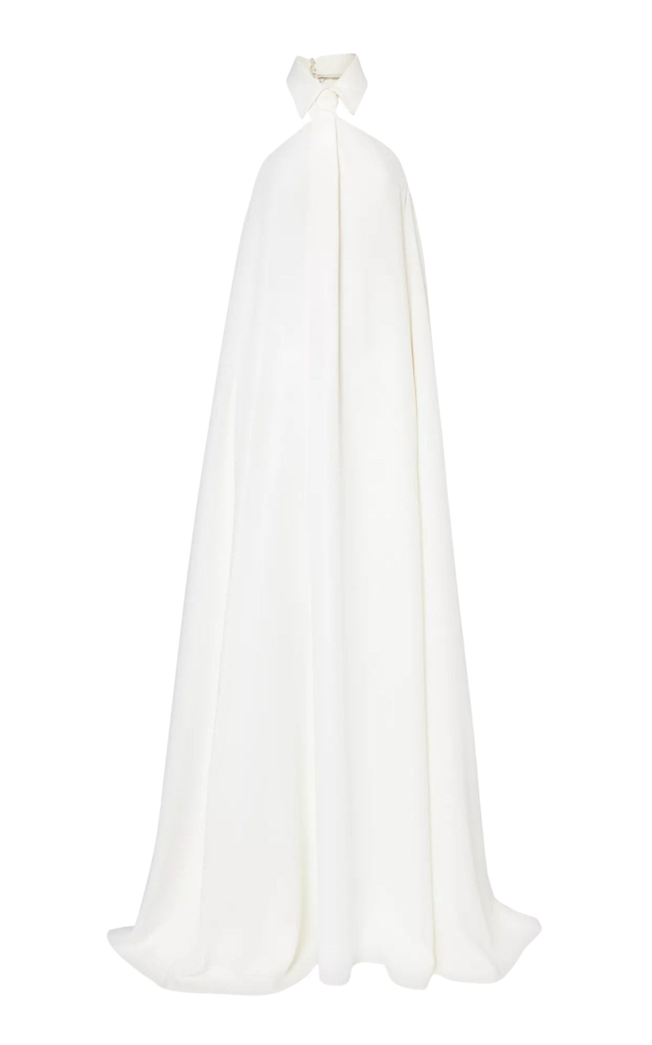 Valentino Collar-Embellished Sleeveless Silk Gown - Runway Catalog