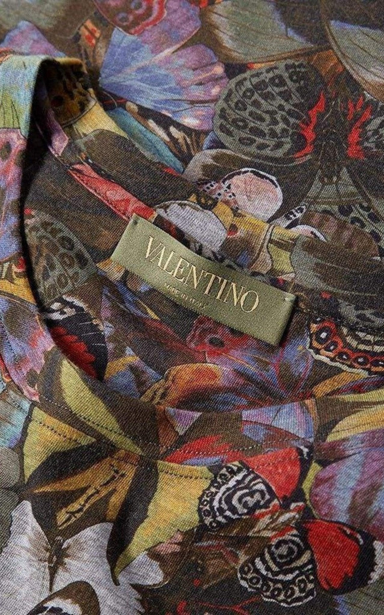 VALENTINO 蝶々トップス Valentino Cotton Butterfly Print T-Shirt – Runway Catalog