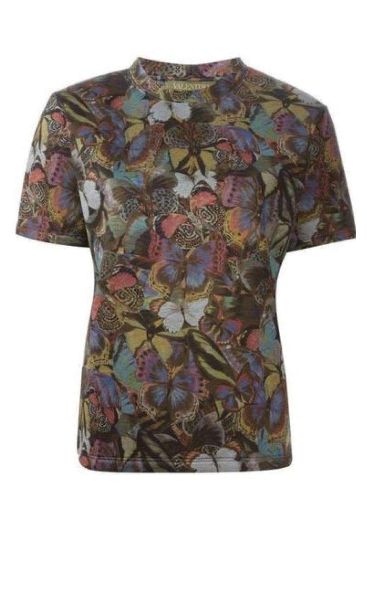 Valentino Cotton Butterfly Print T-Shirt – Runway Catalog