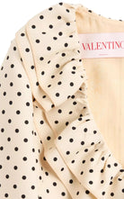Robe courte imprimée Valentino en crêpe couture - Catalogue Défilé