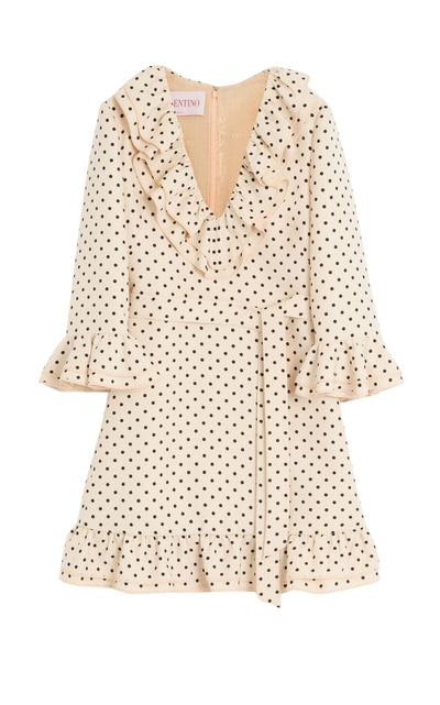 Valentino Crepe Couture Plusdepois Print Short Dress - Runway Catalog