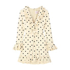 Robe courte imprimée Valentino en crêpe couture - Catalogue Défilé