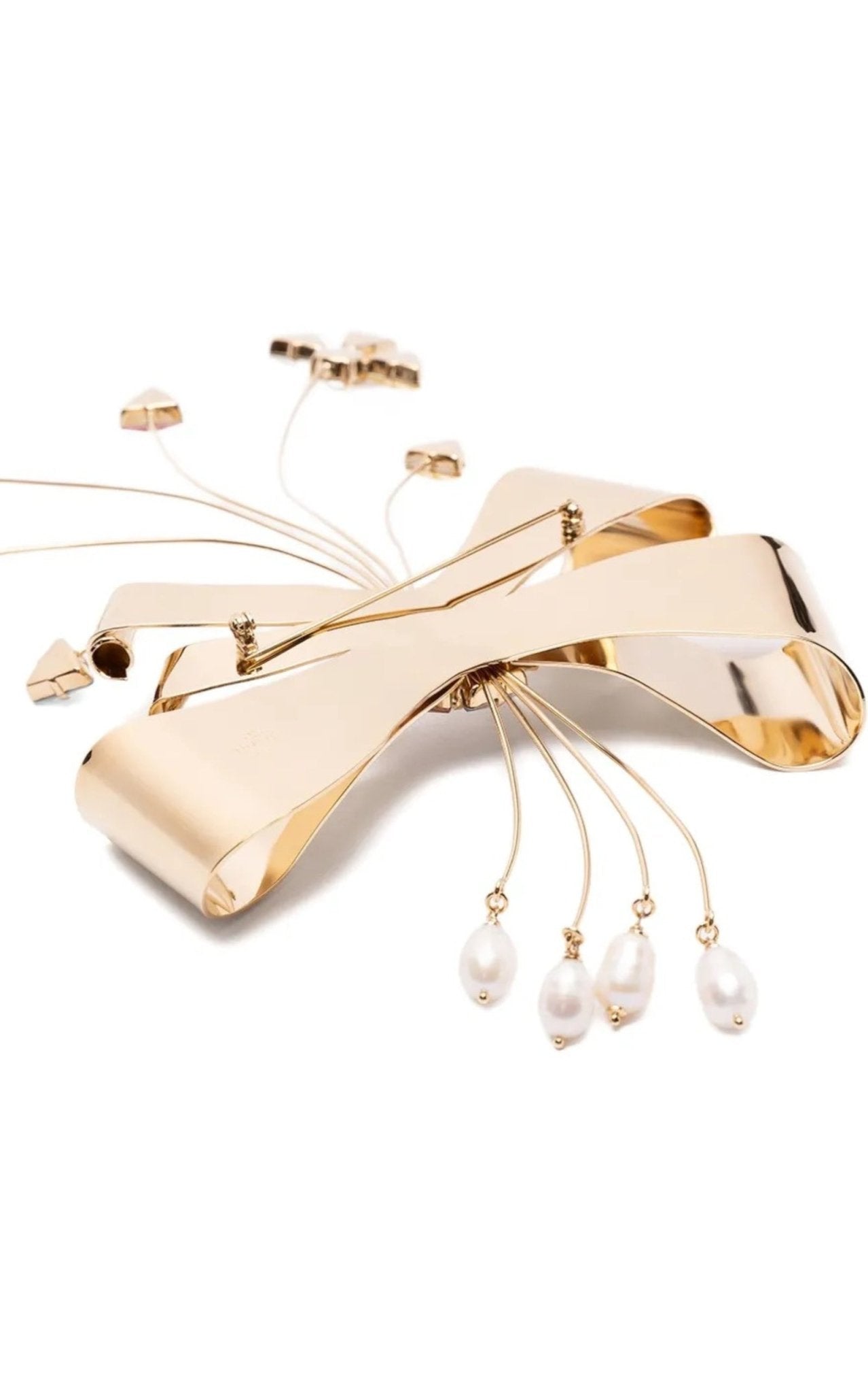 VALENTINO オーナメント Valentino Papier Floral Crystal Brooch Gold – Runway Catalog