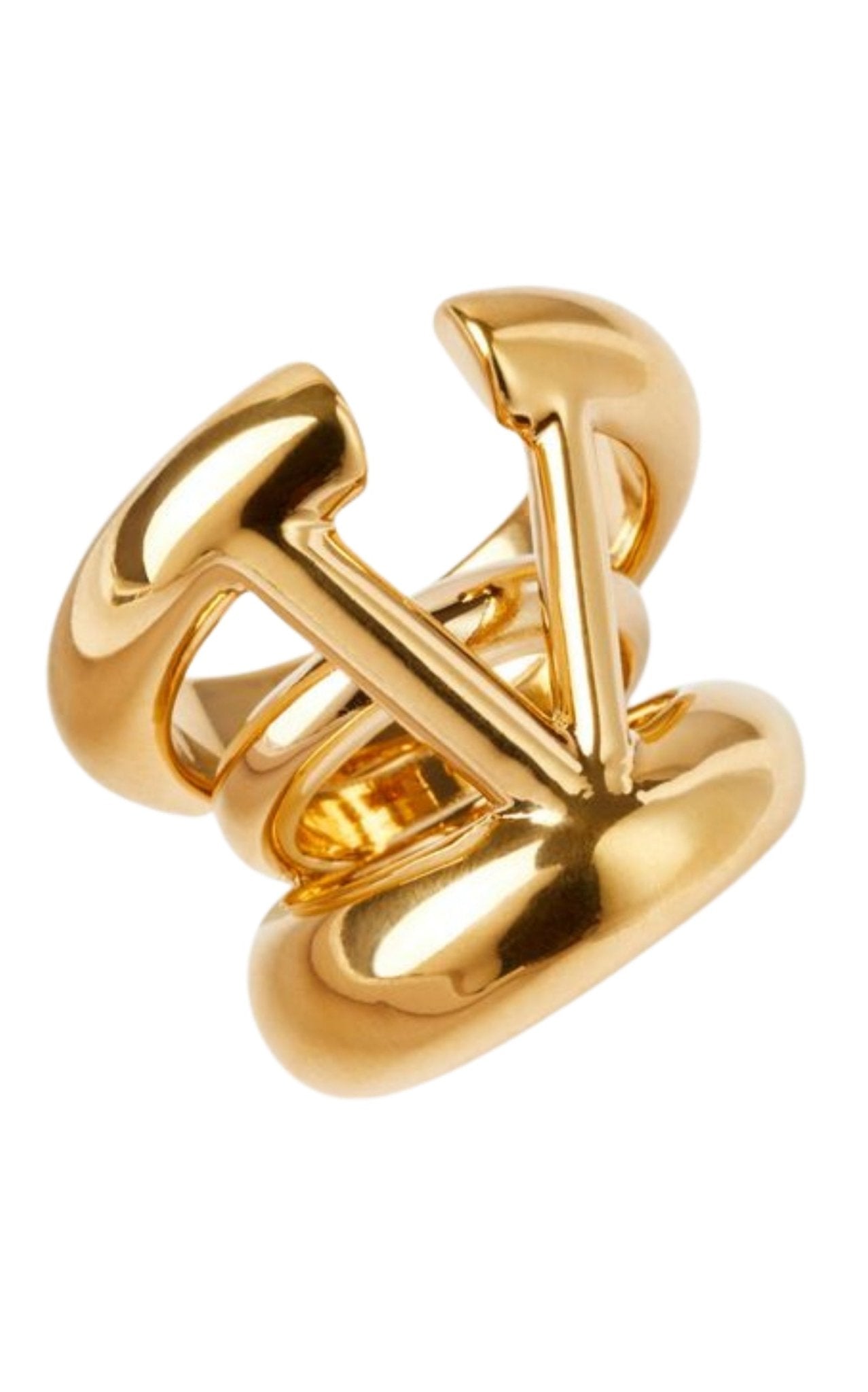 Valentino V Logo Signature Ring