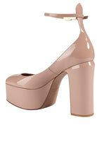 Valentino Tan - Go Patent Leather Platform Pumps - Runway Catalog