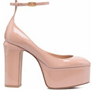 Valentino Tan - Go Patent Leather Platform Pumps - Runway Catalog