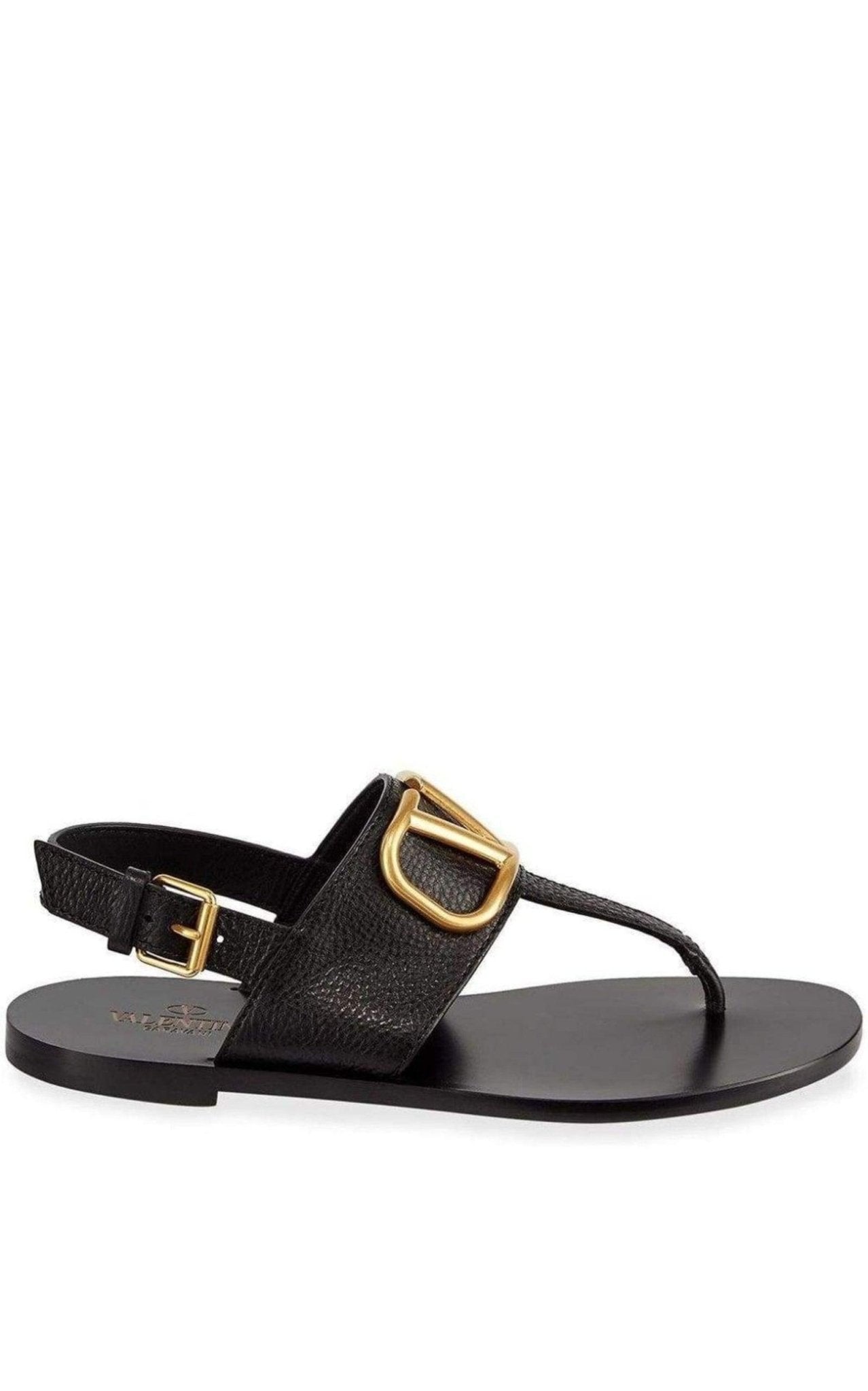 Valentino V-LOGO Leather Thong Sandal