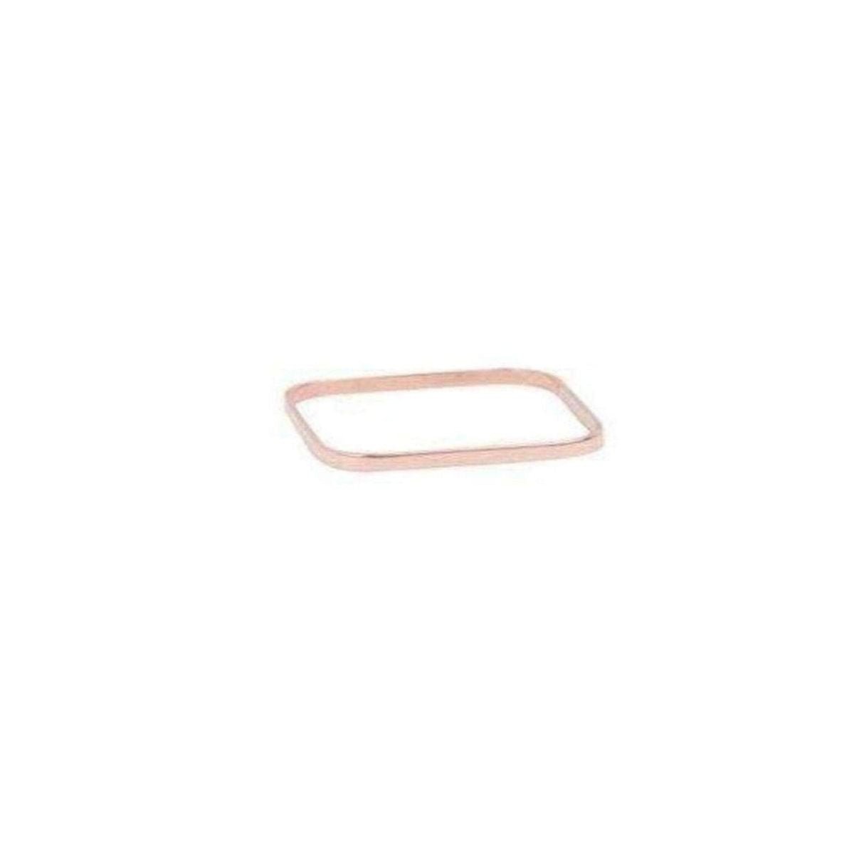 Vanrycke 18K rose gold thin square minimalist ring