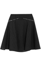 Versace Black Flared Embellished Mini Skirt - Runway Catalog