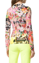 Versace Floral Jersey Top - Runway Catalog