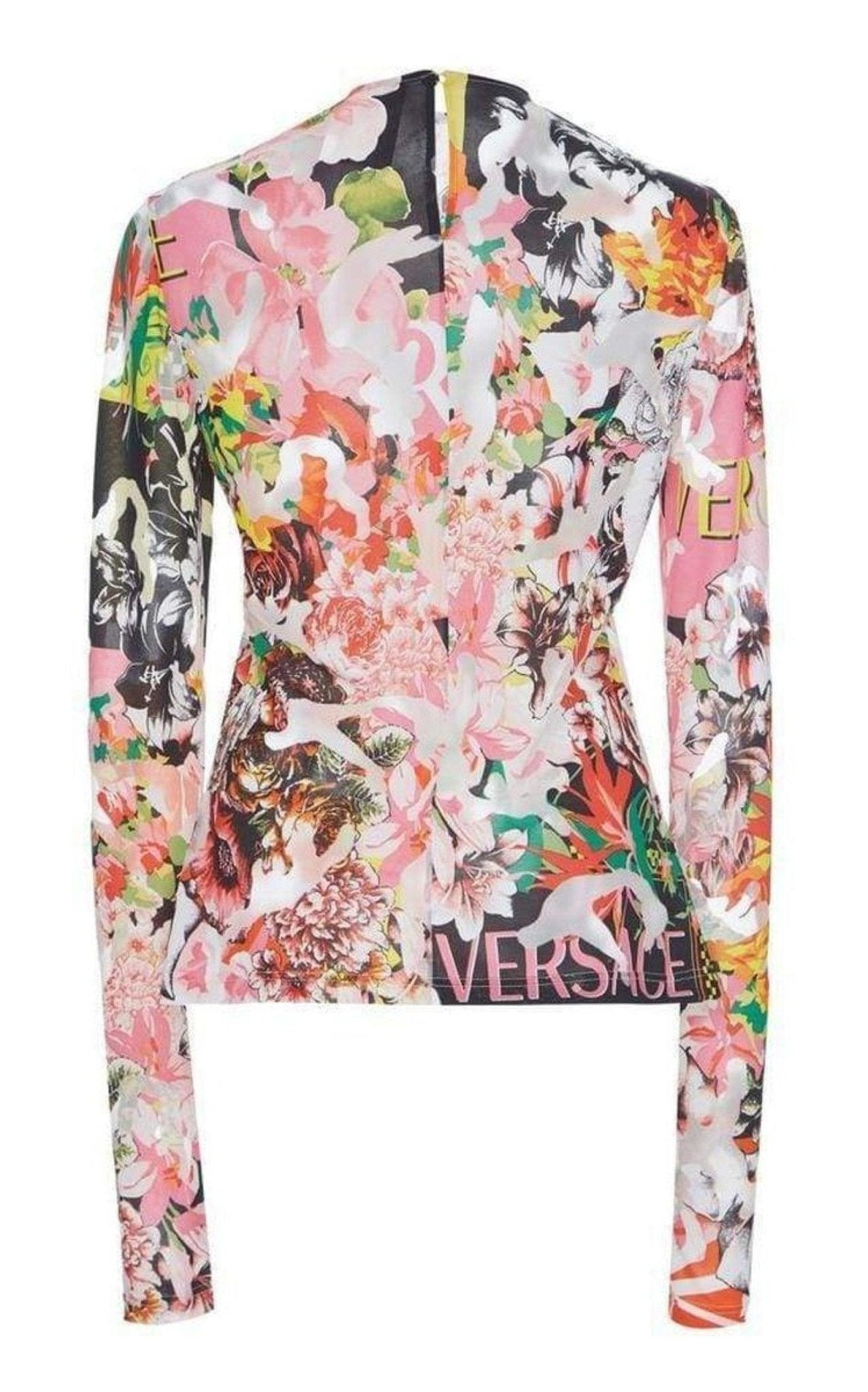 Versace Floral Jersey Top - Runway Catalog