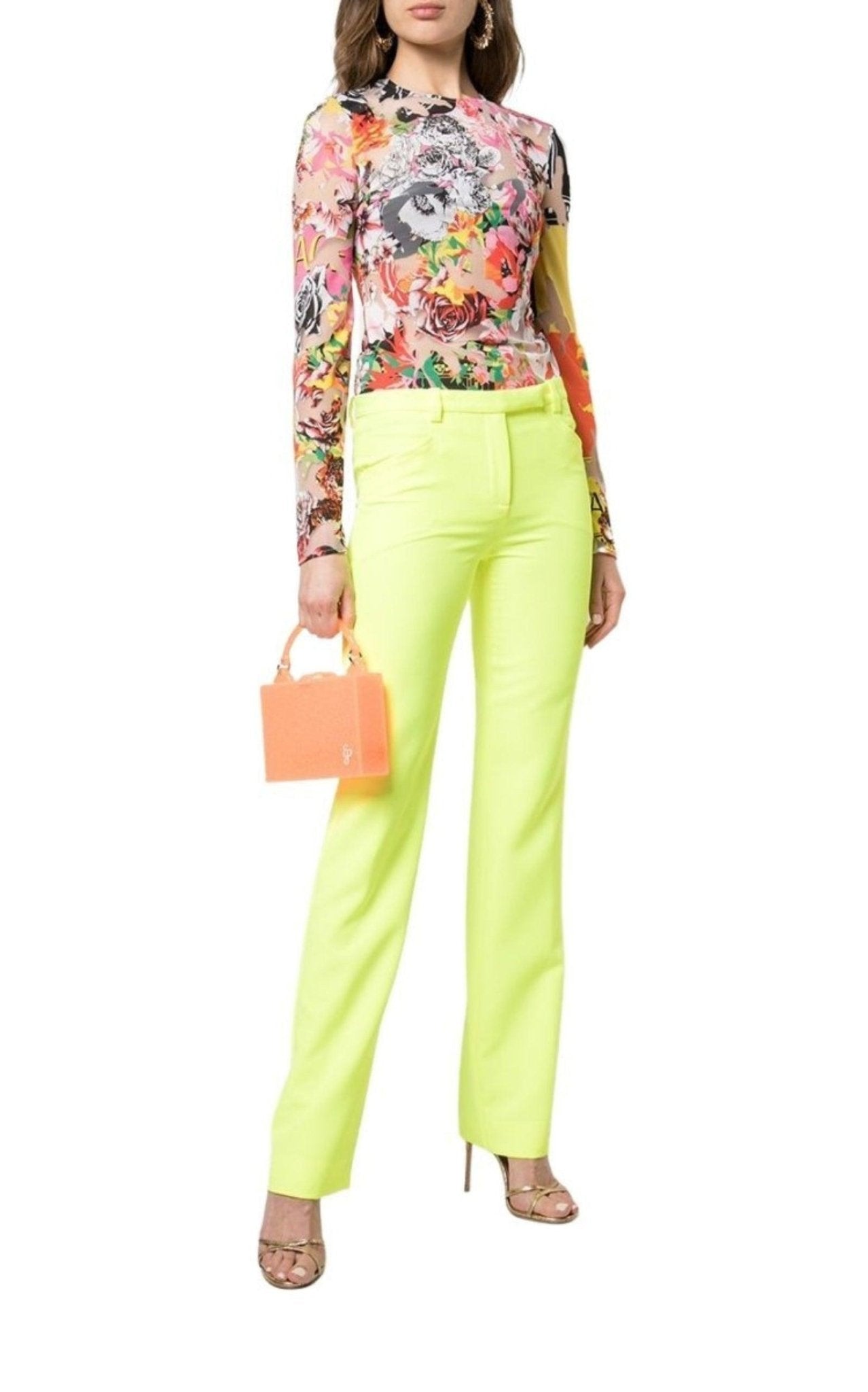Versace Floral Jersey Top - Runway Catalog