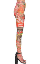 Versace Sheer Printed Stretch Tulle Leggings - Runway Catalog