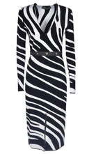 Versace Zebra Print Sweater Dress - Runway Catalog